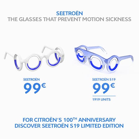 FOLLOWING THE SUCCESS OF ITS SEETROËN GLASSES, CITROËN LAUNCHES A