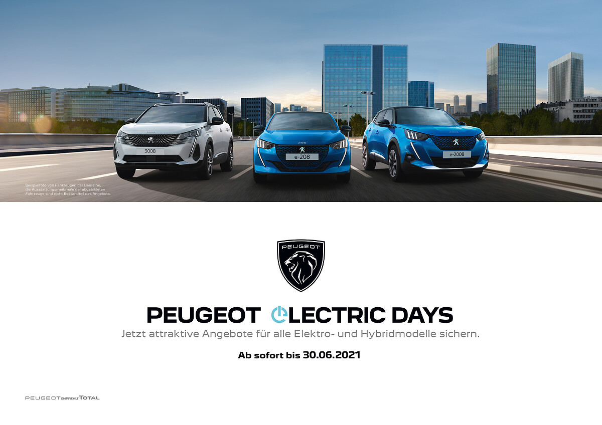 Electric shop days peugeot