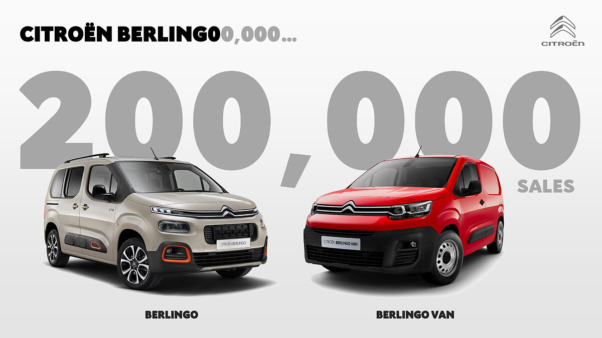 CITROËN BERLINGO : ALREADY 200,000 SALES!, Citroën