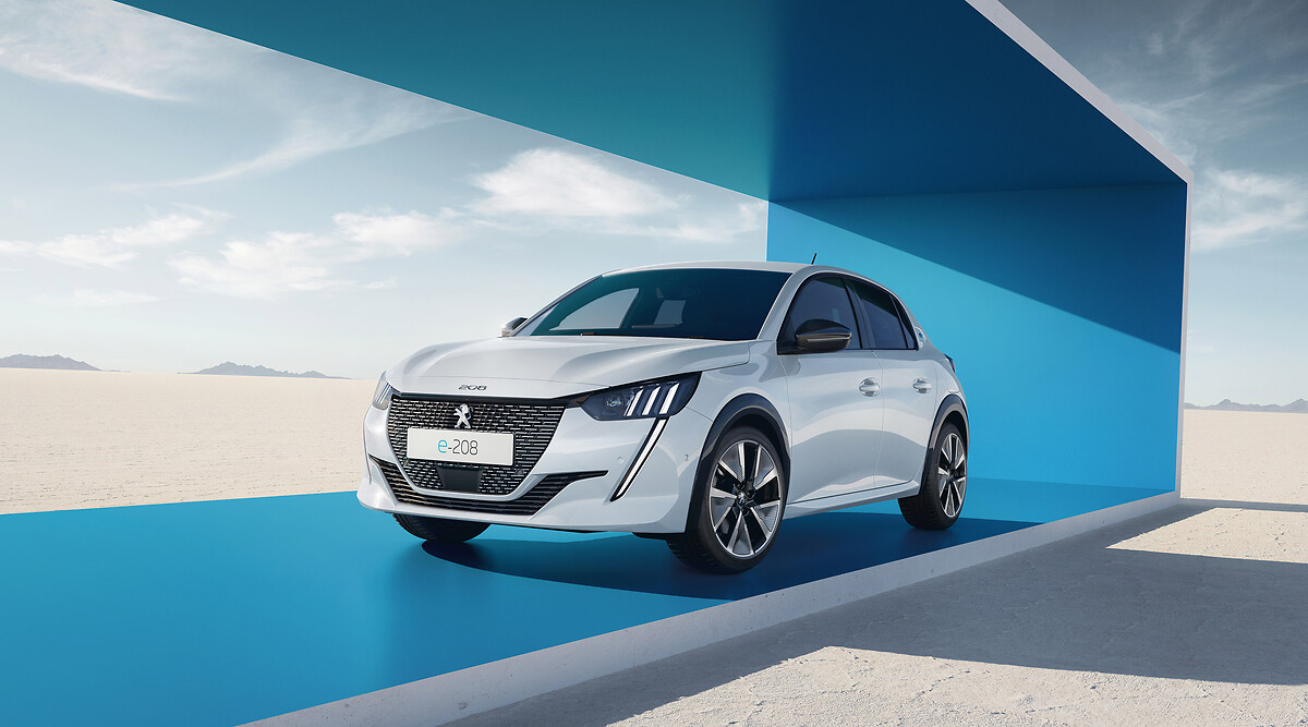 Nieuwe, 100% elektrische PEUGEOT e-208 met aandrijflijn van de e-308 1