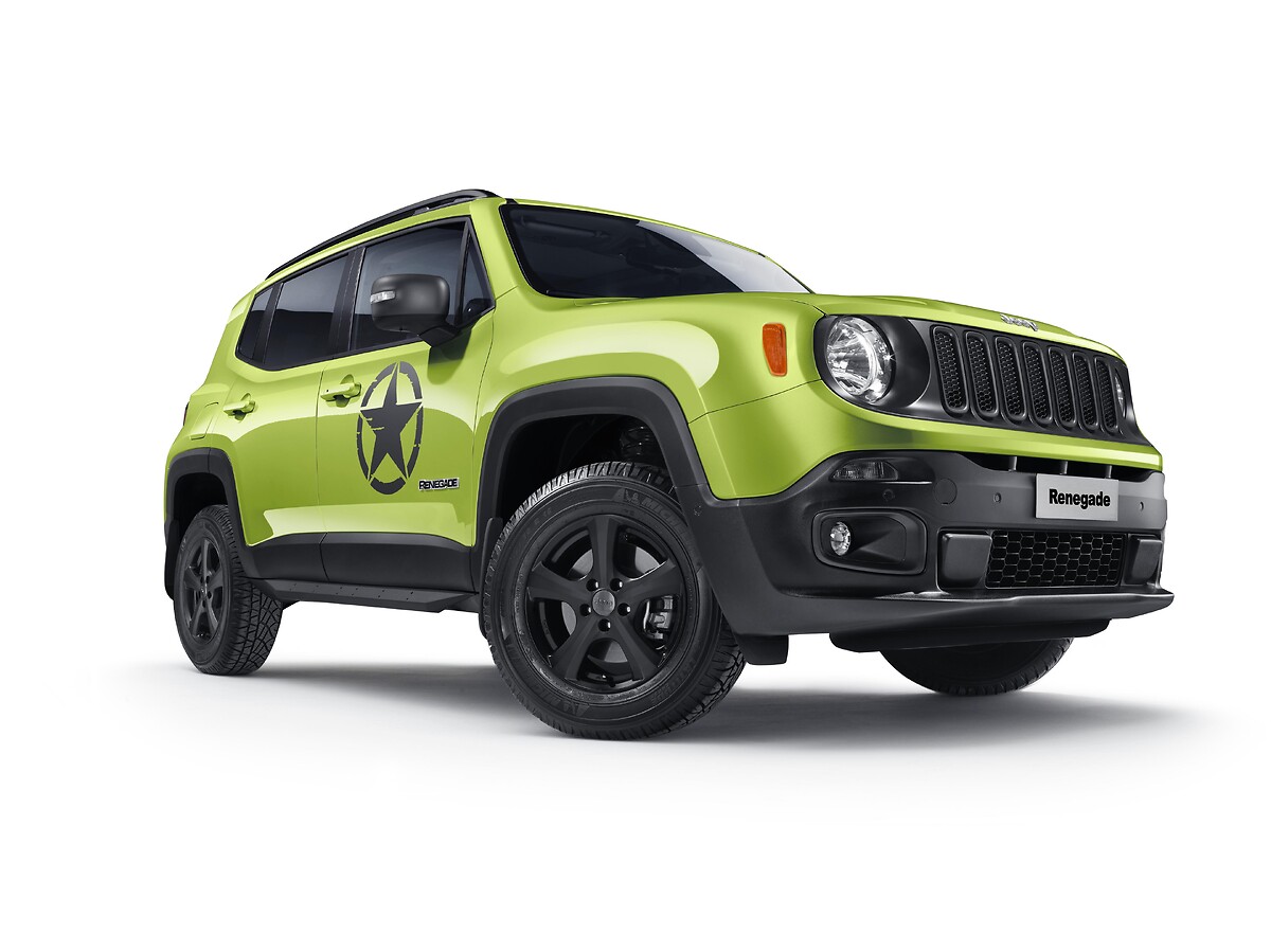 MOPAR Store Aufkleber für die Motorhaube im Mattschwarz für Jeep Renegade