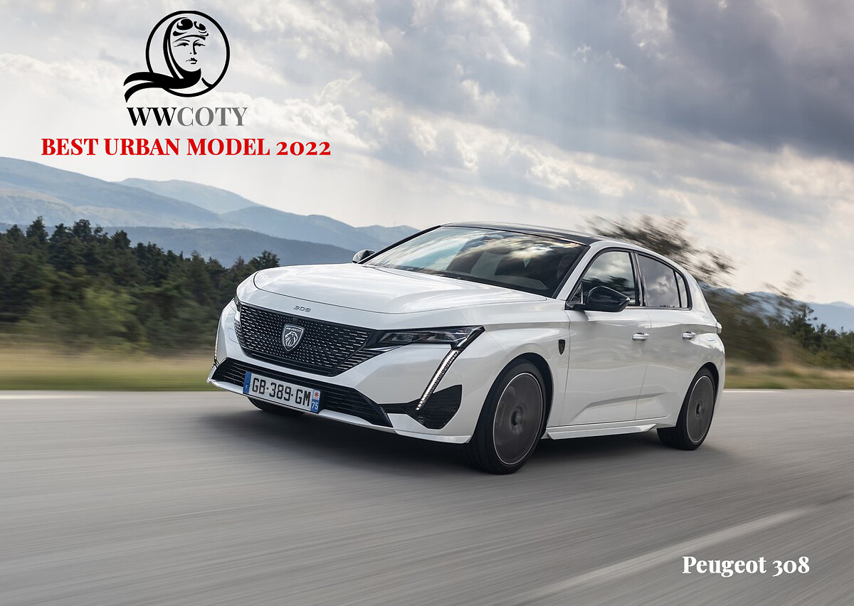 The new PEUGEOT 308, Women's World Car of the Year 2022 in the Urban  Vehicle category, Peugeot