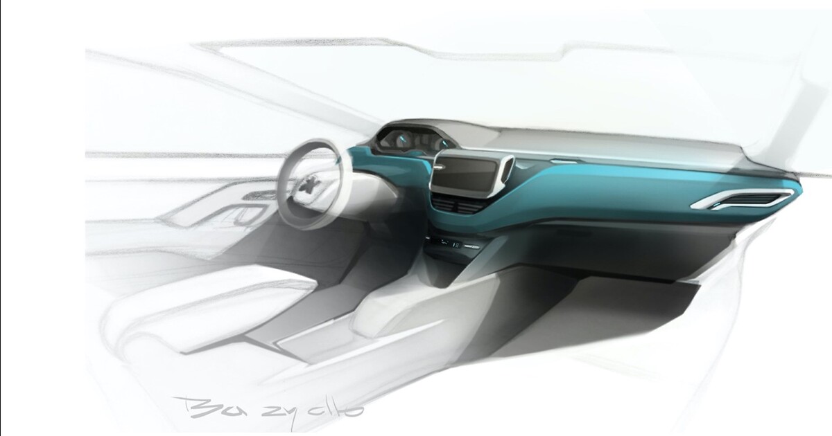 Dessin_Etude_i-cockpit_208_1ère_génération