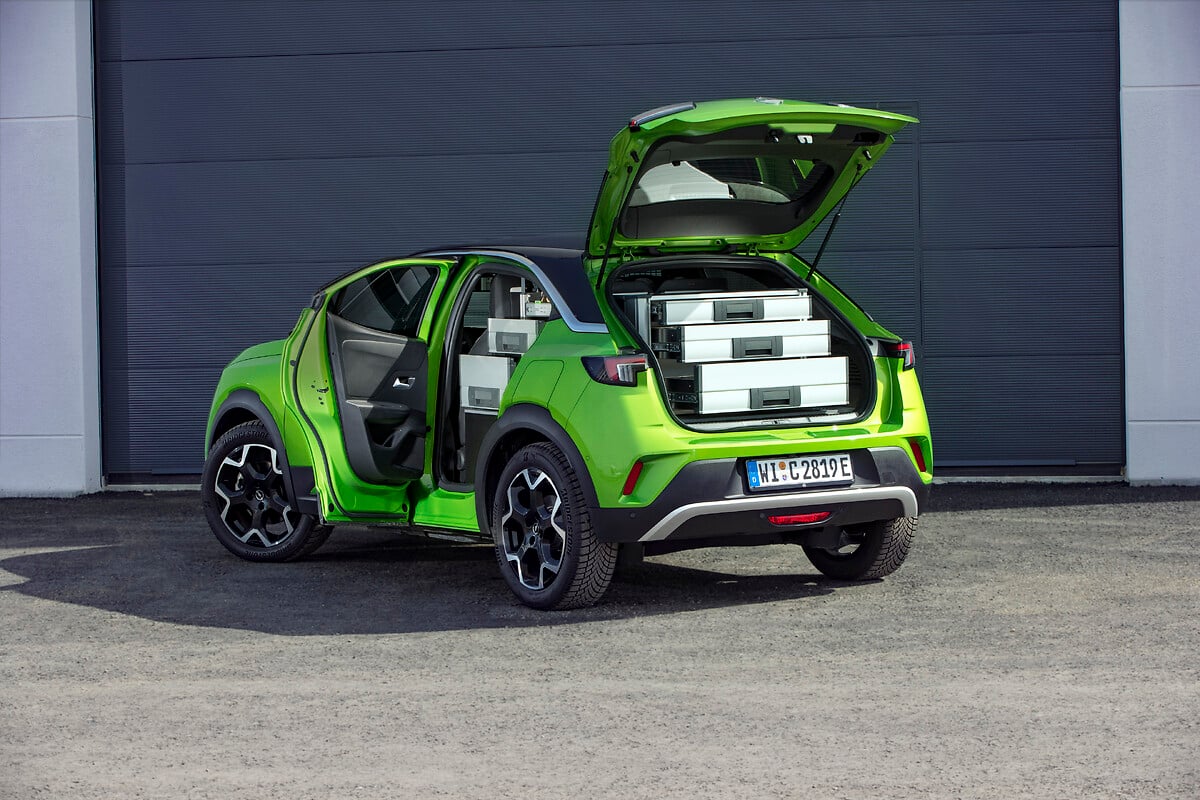 Opel Mokka-e, exterior, front view, electric crossover, new green Mokka-e,  german cars, HD wallpaper