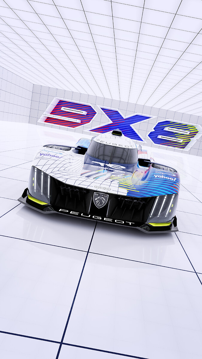 THE PEUGEOT 9X8 AND J. DEMSKY'S GRAPHIC ENVIRONMENT AT THE MILAN