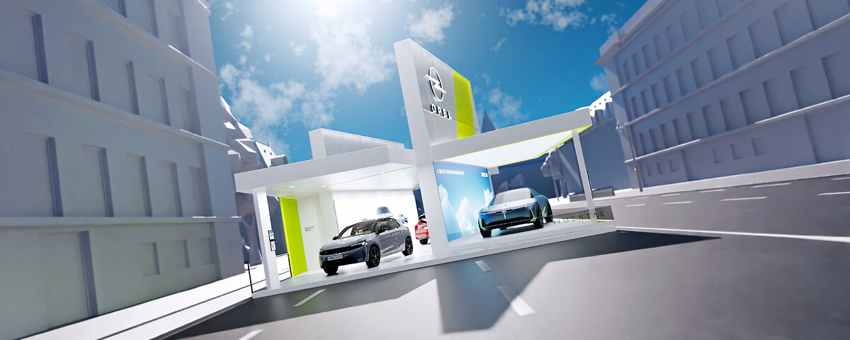 Zukunftsweisend, fokussiert, nachhaltig: Das Opel-Standkonzept auf der IAA Mobility 2023