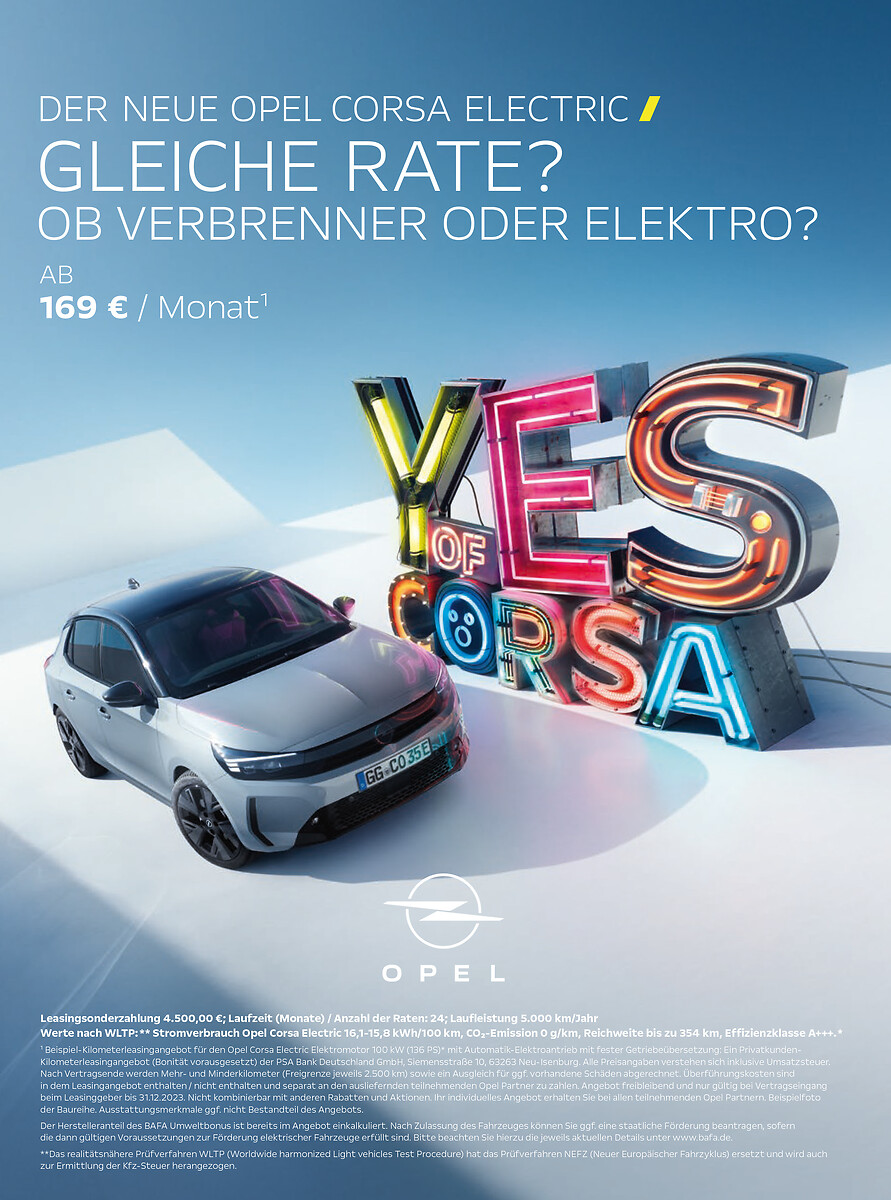 Eine neue Einführungskampagne für den Kleinwagen-Bestseller von Opel? „Yes,  of Corsa!“, Opel