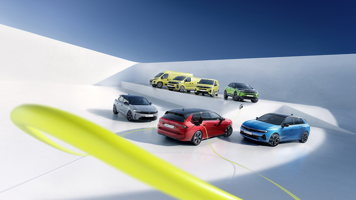 Elektrifizierte Opel Fahrzeugpalette