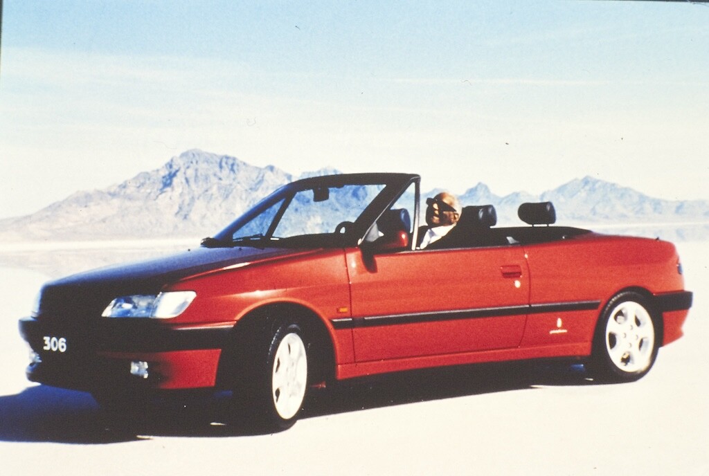 1994RayCharlesguidaPeugeot306Cabrioletinunospotmemorabile