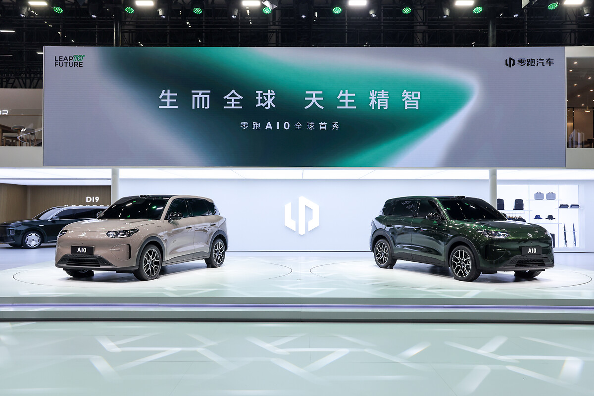 Leapmotor A10 B03X on Guangzhou Motor Show Stand - 21 Nov 2025