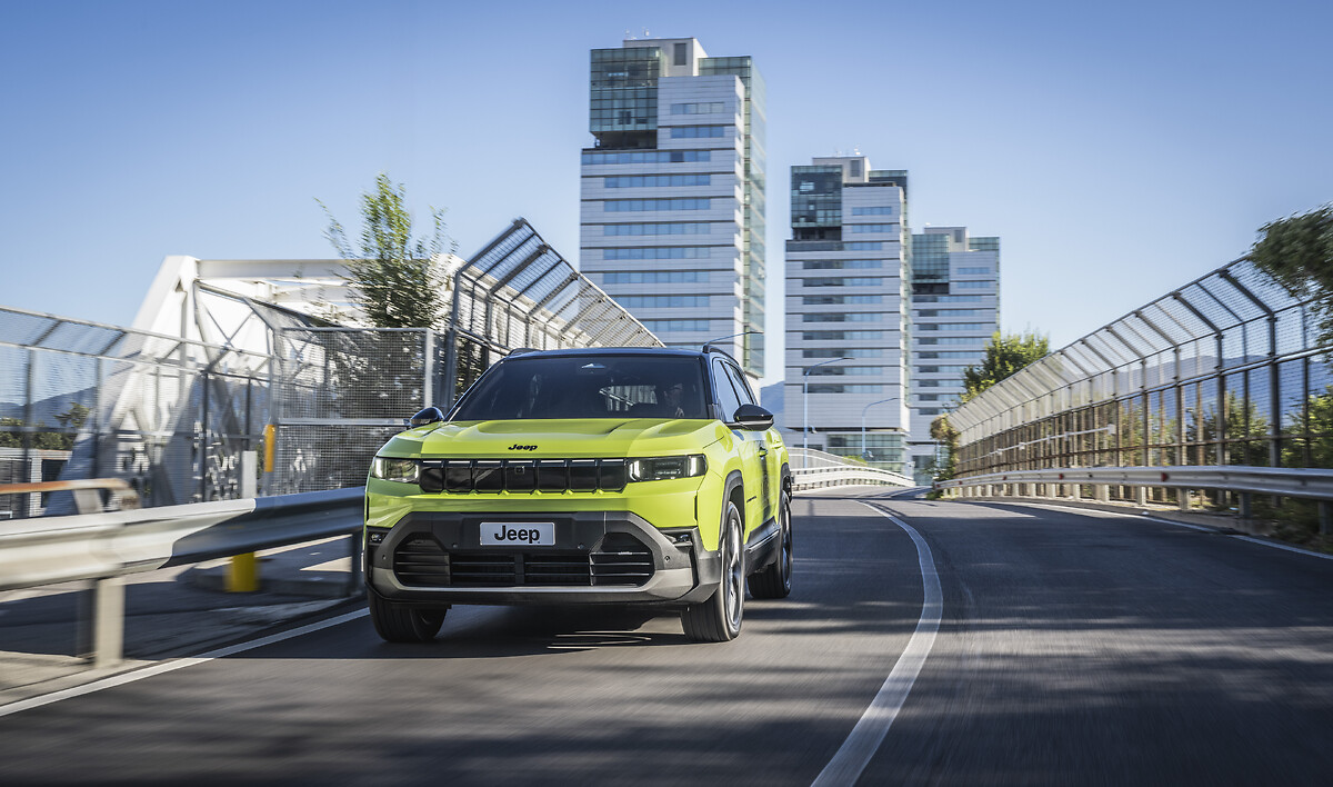 Jeep Compass crossover on the highway