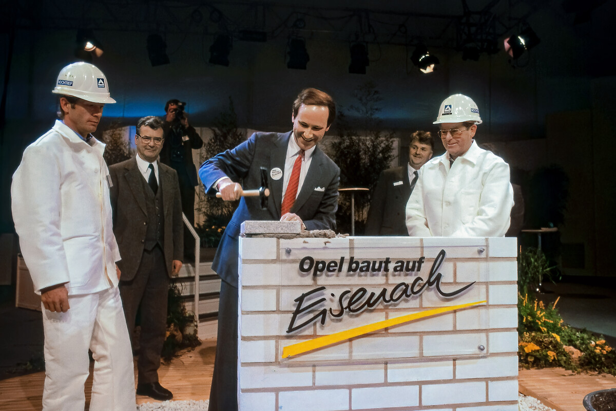 Opel Cars from Eisenach: Foundation Stone of the Plant Laid 35 Years ago