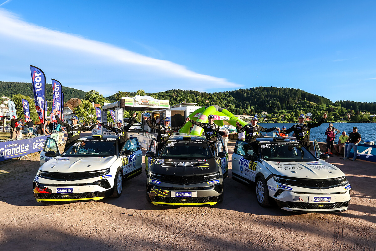 Ioan Lloyd Celebrates First Win in ADAC Opel GSE Rally Cup