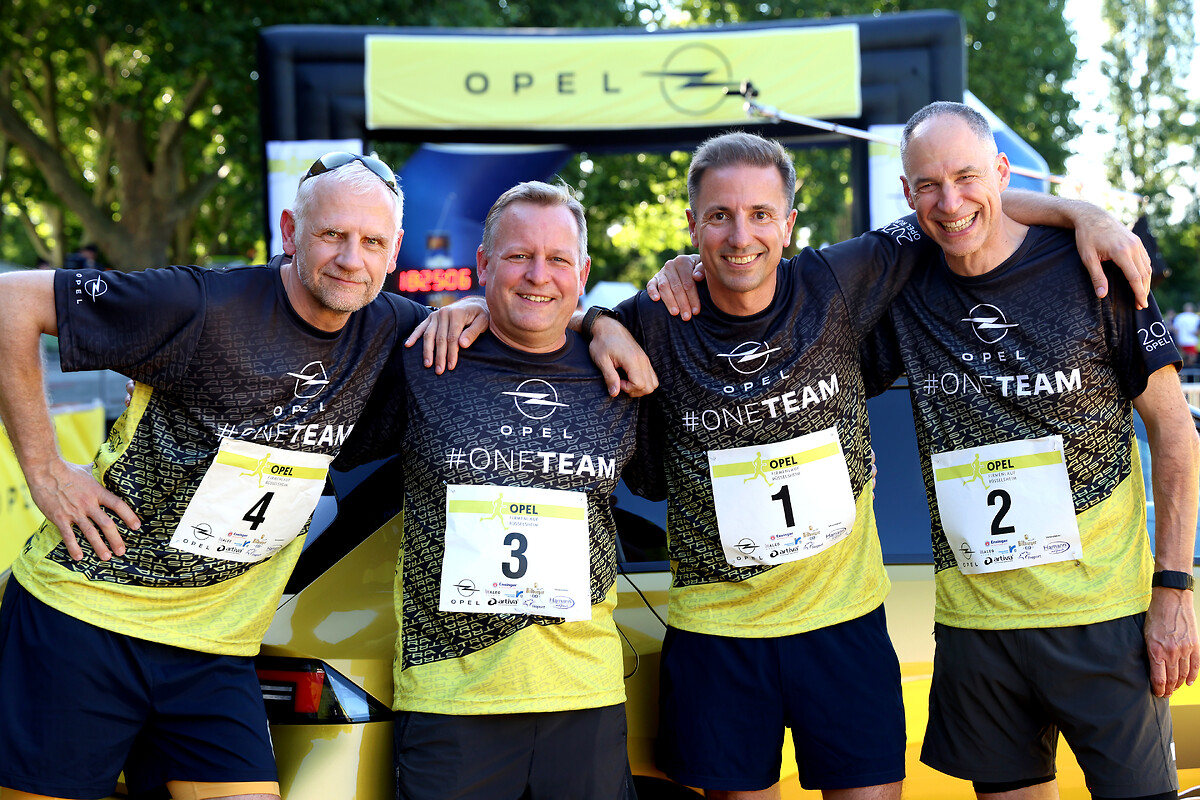 v.l.n.r. Stefan Zimmermann, Arnauld Ribault, Florian Huettl und Ralph Wangemann