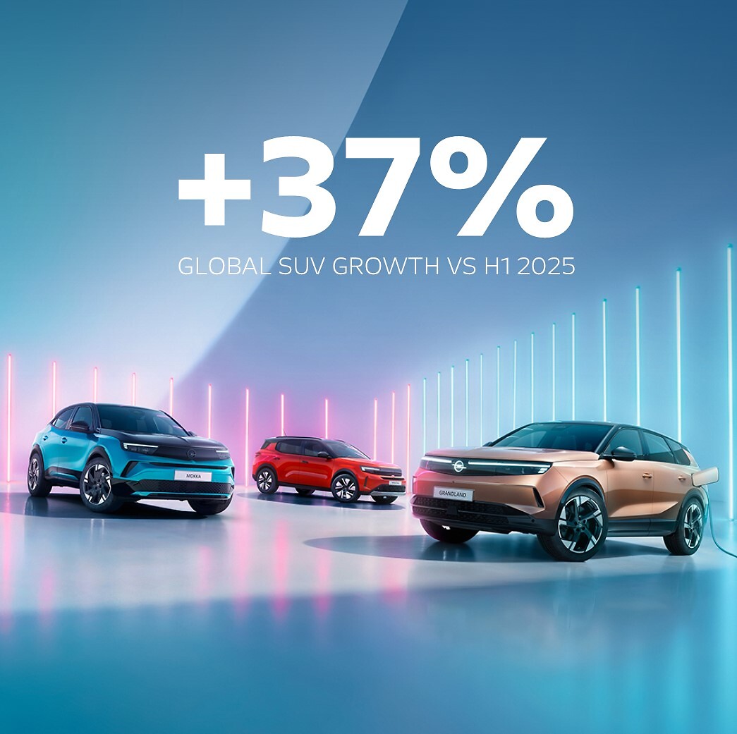 Opel Continues Growth Momentum: New Registrations, Market Share and Electric Vehicle Sales Increase in the First Half-Year