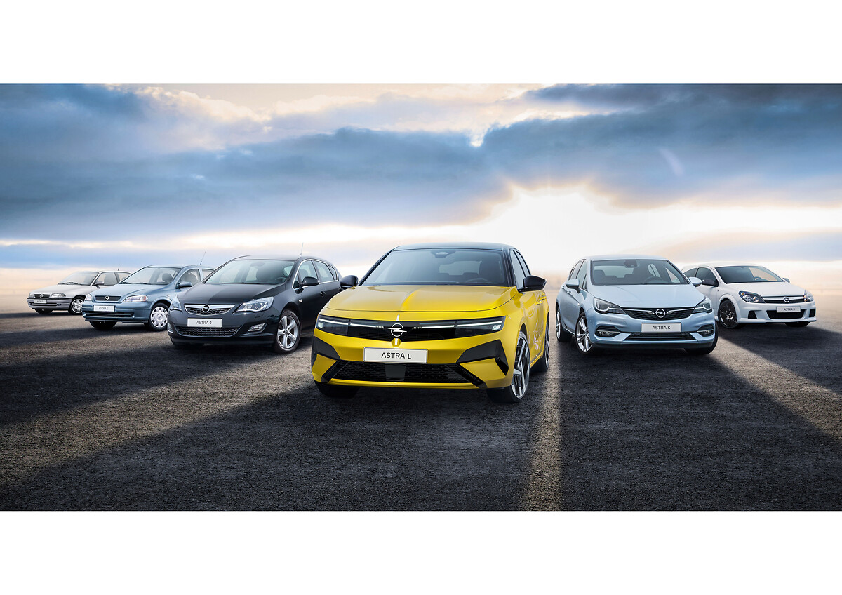 Die sechs Opel-Astra-Generationen (1991-2026)
