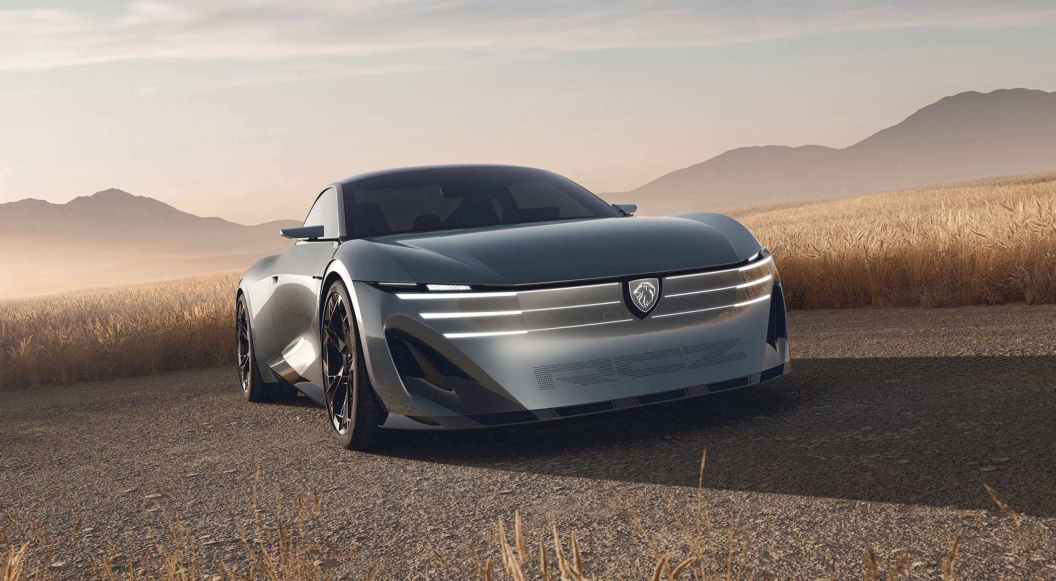 Zijaanzicht van de Peugeot RCZ Vision conceptcar