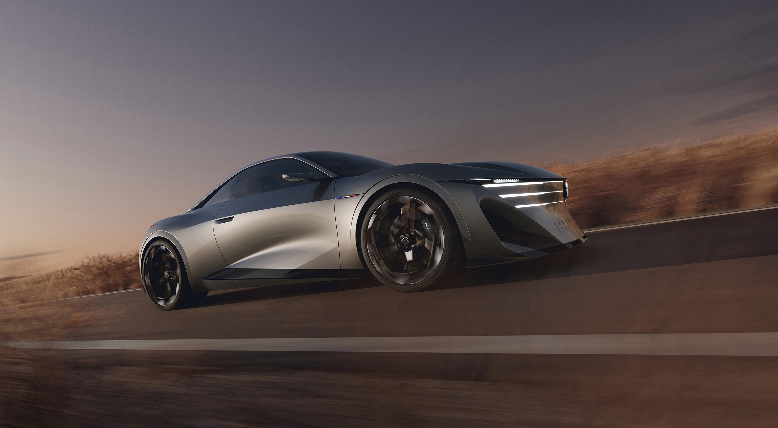 Peugeot RCZ Vision elektrische conceptcar aan de voorzijde