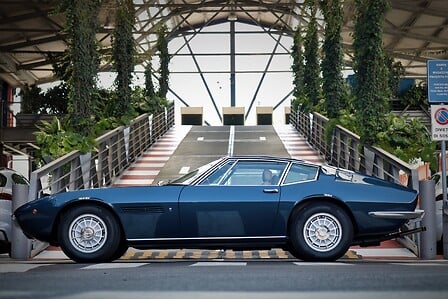 Maserati Ghibli SS Coupé de 1972 en color Blu Sera